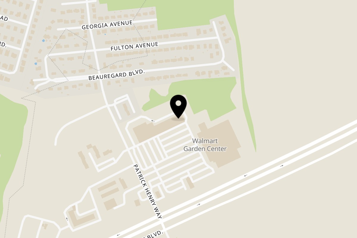 Map showing the location of Brother's Pizzeria and Italian Restaurant on 114 Patrick Henry Way in Charles Town
